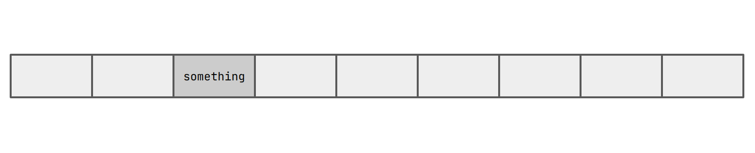 a flat buffer with the 3rd slot occupied